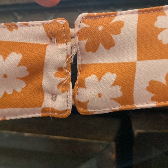 Apron silk mini dress flower power - Picture 3 of 14